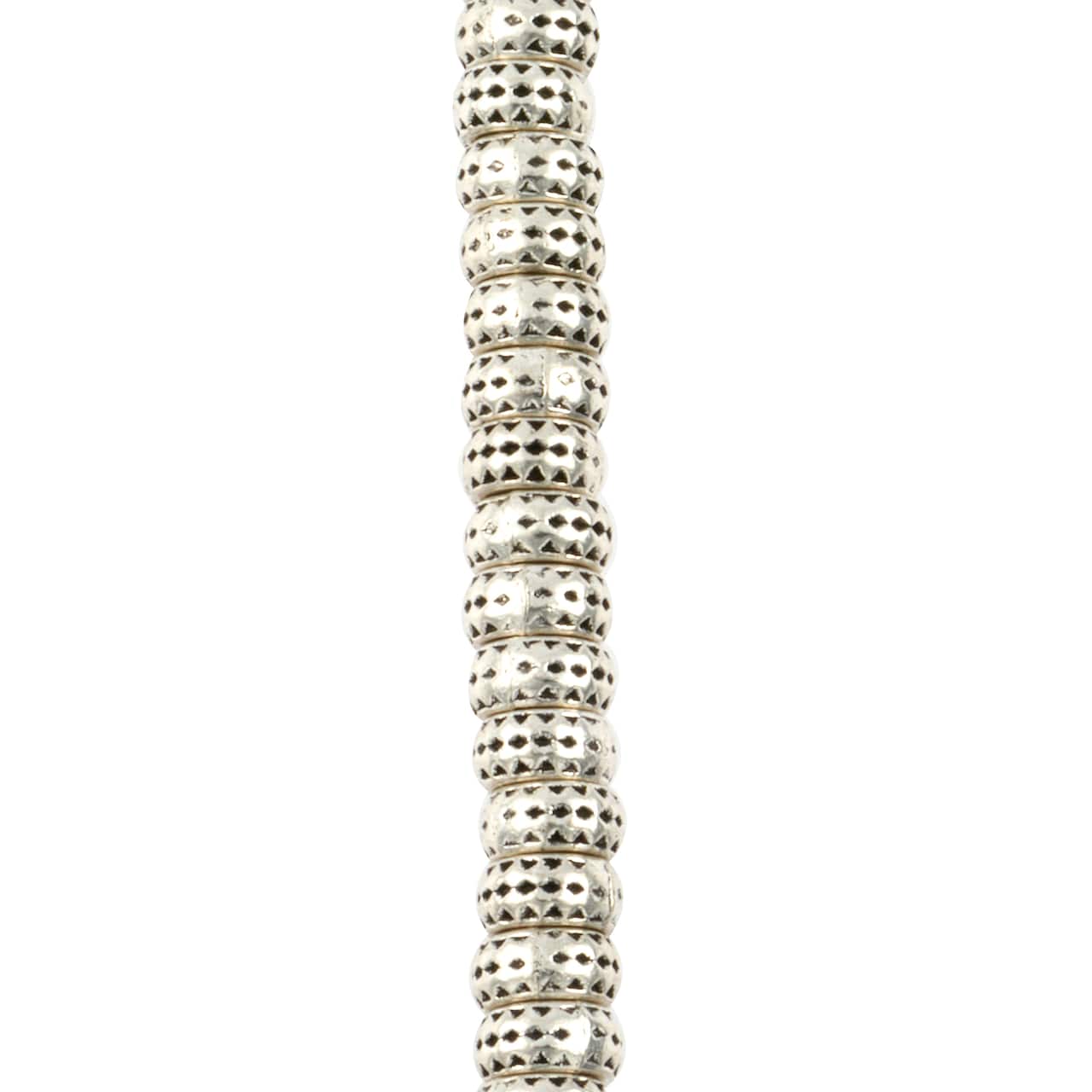 12 Packs: 33 ct. (396 total) Antique Silver Large Hole Metal Rondelle Beads, 7mm by Bead Landing™